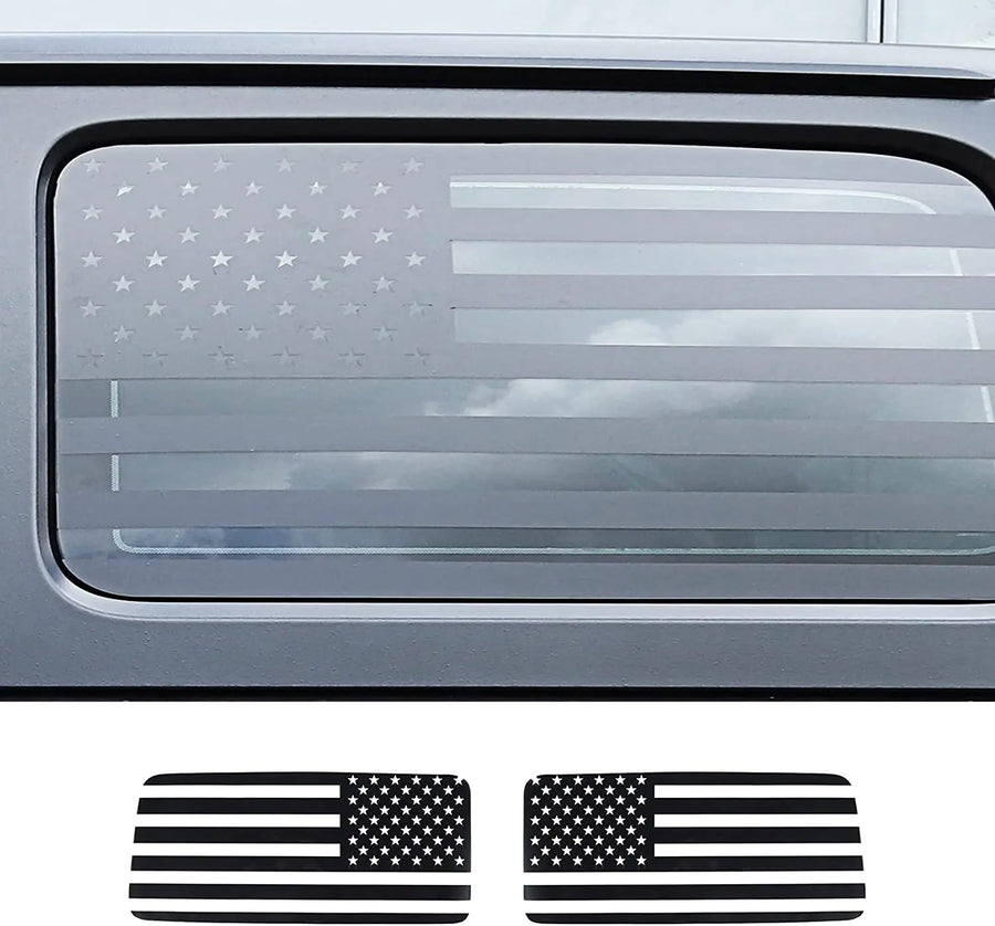 Jeep Wrangler JL 2-Door American Flag Rear Window Decals– RT-TCZ
