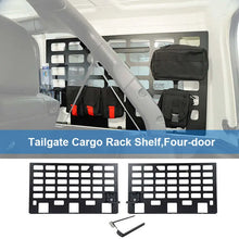 For 2018+ Jeep Wrangler JL 4-Door Rear Trunk Luggage Rack Cargo Shelf Holder Black 2PCS RT-TCZ