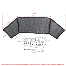 For 2018+ Jeep Wrangler JL 4-Door Trunk Sunshade Mesh Insulation Net Cover Anti-UV RT-TCZ