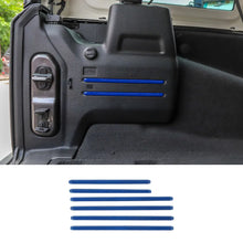 For 2018+ Jeep Wrangler JL 6PCS Rear Tail Trunk Cargo Strip Cover Trim RT-TCZ