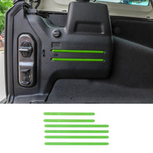 For 2018+ Jeep Wrangler JL 6PCS Rear Tail Trunk Cargo Strip Cover Trim RT-TCZ