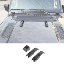 For 2018+ Jeep Wrangler JL Engine Hood Bra Trim & Rear Wiper Nozzle Trim Cover 3Pcs RT-TCZ