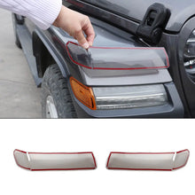 For 2018+ Jeep Wrangler JL Gladiator JT Front Eyebrow Light Lamp Cover Trim Smoked Black RT-TCZ