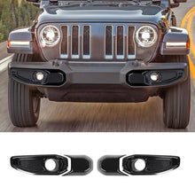 For 2018+ Jeep Wrangler JL/Gladiator JT Front Fog Light & Front Bumper Fog Light Trim Bezels RT-TCZ