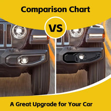 For 2018+ Jeep Wrangler JL/Gladiator JT Front Fog Light & Front Bumper Fog Light Trim Bezels RT-TCZ