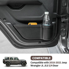 For 2018+ Jeep Wrangler JL Gladiator JT Front & Rear Door Net Replacement Door Pocket Map Storage Box Organizer Cup Holder RT-TCZ