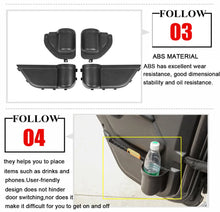 For 2018+ Jeep Wrangler JL Gladiator JT Front & Rear Door Net Replacement Door Pocket Map Storage Box Organizer Cup Holder RT-TCZ