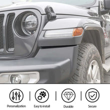 For 2018+ Jeep Wrangler JL/Gladiator JT Rubber Seal Strips Wheel Eyebrow Mudguard RT-TCZ