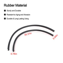 For 2018+ Jeep Wrangler JL/Gladiator JT Rubber Seal Strips Wheel Eyebrow Mudguard RT-TCZ
