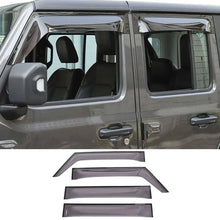 For 2018+ Jeep Wrangler JL Gladiator JT Side Window Visors Rain Shield Guards RT-TCZ