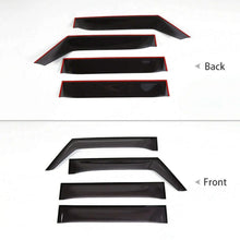 For 2018+ Jeep Wrangler JL Gladiator JT Side Window Visors Rain Shield Guards RT-TCZ