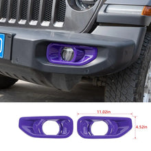For 2018+ Jeep Wrangler JL/Gladiator JT Sport Front Fog Lamp Light Trim Bezels RT-TCZ