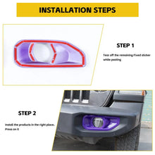 For 2018+ Jeep Wrangler JL/Gladiator JT Sport Front Fog Lamp Light Trim Bezels RT-TCZ