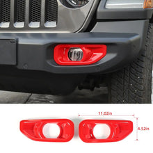 For 2018+ Jeep Wrangler JL/Gladiator JT Sport Front Fog Lamp Light Trim Bezels RT-TCZ