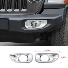 For 2018+ Jeep Wrangler JL/Gladiator JT Sport Front Fog Lamp Light Trim Bezels RT-TCZ