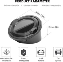 For 2018+ Jeep Wrangler JL JLU 2/4 Door Gas Cap Cover Fuel Tank Door Transparent Cover RT-TCZ