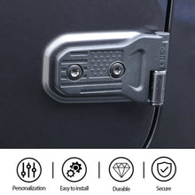 For 2018+ Jeep Wrangler JL JLU 2/4Door Door Hinge Original Accessories Black USA Flag RT-TCZ