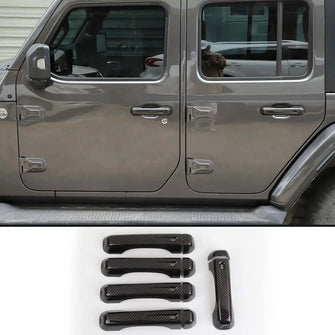 For 2018+ Jeep Wrangler JL JLU 4-Door Door Handle & Tailgate Handle Cover Trim RT-TCZ