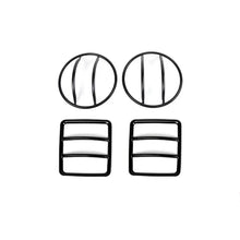 For 2018+ Jeep Wrangler JL JLU  4 x Headlight & Rear Taillights Lamp Guard Trim Black RT-TCZ