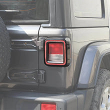 For 2018+ Jeep Wrangler JL JLU  4 x Tail Lamp Bezel Guard Cover Protector Trim (Applicable halogen lamps) RT-TCZ