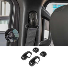 For 2018+ Jeep Wrangler JL JLU 4Pcs Seat Belt Buckle Trim Cover RT-TCZ