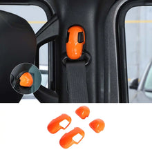 For 2018+ Jeep Wrangler JL JLU 4Pcs Seat Belt Buckle Trim Cover RT-TCZ