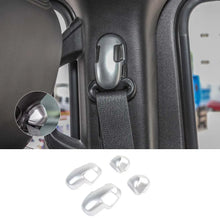 For 2018+ Jeep Wrangler JL JLU 4Pcs Seat Belt Buckle Trim Cover RT-TCZ