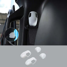 For 2018+ Jeep Wrangler JL JLU 4Pcs Seat Belt Buckle Trim Cover RT-TCZ