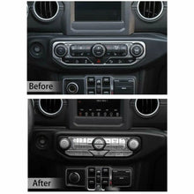 For 2018+ Jeep Wrangler JL JLU Center Console Button Decorative Cover Trim RT-TCZ