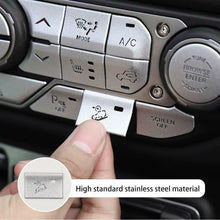 For 2018+ Jeep Wrangler JL JLU Center Console Button Decorative Cover Trim RT-TCZ