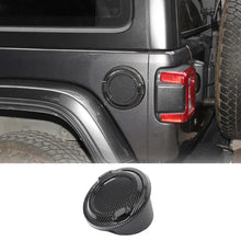 For 2018+ Jeep Wrangler JL JLU Fuel Tank Door Gas Cap Cover, Carbon Fiber RT-TCZ