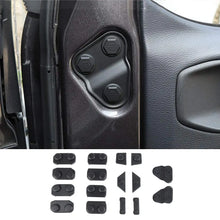 For 2018+ Jeep Wrangler JL JLU Gladiator JT Door Screw Protector Cover Trim, ABS Black 16pcs RT-TCZ
