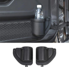 For 2018+ Jeep Wrangler JL JLU Gladiator JT Front Door Pocket Water Cup Holder Map Organizer Storage Box, Door Net Replacement RT-TCZ