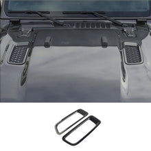 For 2018+ Jeep Wrangler JL JLU Gladiator JT Hood Engine Bonnet Air Vent Outlet Cover Trim (not fit Rubicon) RT-TCZ