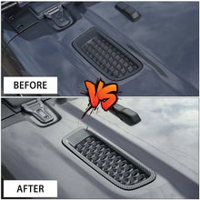 For 2018+ Jeep Wrangler JL JLU Gladiator JT Hood Engine Bonnet Air Vent Outlet Cover Trim (not fit Rubicon) RT-TCZ
