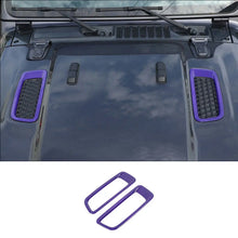 For 2018+ Jeep Wrangler JL JLU Gladiator JT Hood Engine Bonnet Air Vent Outlet Cover Trim (not fit Rubicon) RT-TCZ