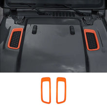For 2018+ Jeep Wrangler JL JLU Gladiator JT Hood Engine Bonnet Air Vent Outlet Cover Trim (not fit Rubicon) RT-TCZ