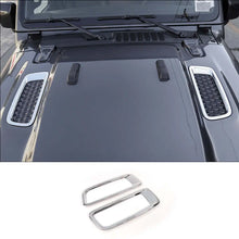 For 2018+ Jeep Wrangler JL JLU Gladiator JT Hood Engine Bonnet Air Vent Outlet Cover Trim (not fit Rubicon) RT-TCZ