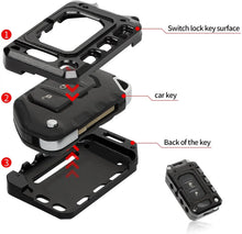 For 2018+ Jeep Wrangler JL JLU Gladiator JT Key Fob Cover Case Trim Shell RT-TCZ