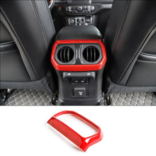 For 2018+ Jeep Wrangler JL JLU Gladiator JT Rear Back Seat Air Vents Trim Cover Bezel RT-TCZ