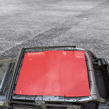 For 2018+ Jeep Wrangler JL JLU JT 4 Door Sunshade Shade Mesh Top Cover Red RT-TCZ