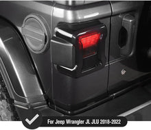 For 2018+  Jeep Wrangler JL JLU LED Tail Light Covers Rear Light Guards, Smoked Black RT-TCZ