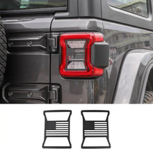 For 2018+ Jeep Wrangler JL JLU Rear Taillights Lamp Guard Trim Black 2Pcs RT-TCZ