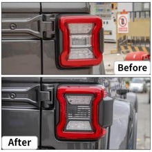 For 2018+ Jeep Wrangler JL JLU Rear Taillights Lamp Guard Trim Black 2Pcs RT-TCZ