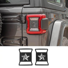 For 2018+ Jeep Wrangler JL JLU Rear Taillights Lamp Guard Trim Black 2Pcs RT-TCZ
