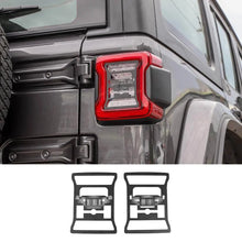 For 2018+ Jeep Wrangler JL JLU Rear Taillights Lamp Guard Trim Black 2Pcs RT-TCZ