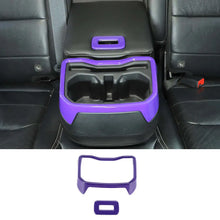 For 2018+ Jeep Wrangler JL JLU Rear Water Cup Holder Decor Cover Seat Armrest Trim RT-TCZ