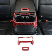 For 2018+ Jeep Wrangler JL JLU Rear Water Cup Holder Decor Cover Seat Armrest Trim RT-TCZ