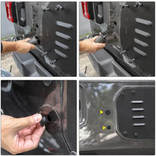 For 2018+ Jeep Wrangler JL JLU Rubber Tailgate Plugs Sets, Removed Tire Carrier Bumper Anti-dust Waterproof, Black RT-TCZ