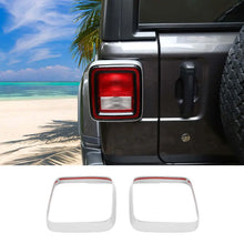 For 2018+ Jeep Wrangler JL JLU Tail Lamp Bezel Guard Cover Protector Trim (Applicable halogen lamps) RT-TCZ